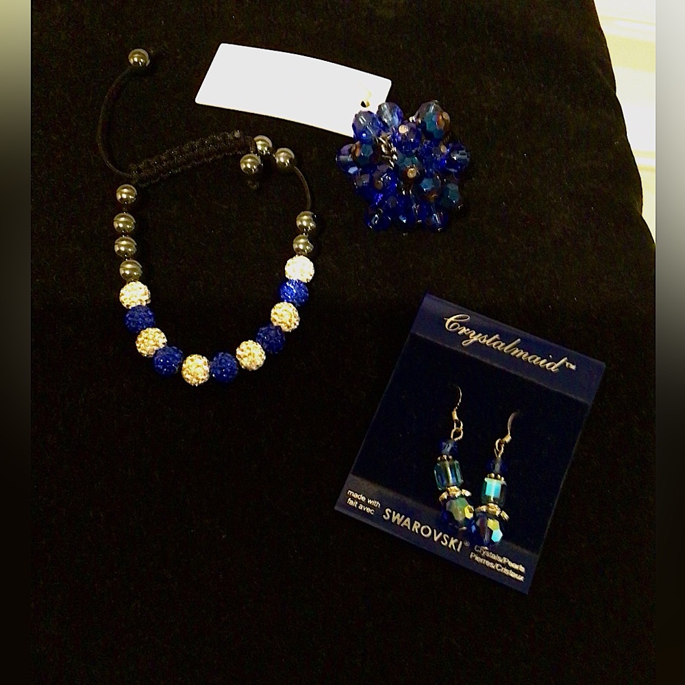 NWT 3 bundled crystal jewelry pieces